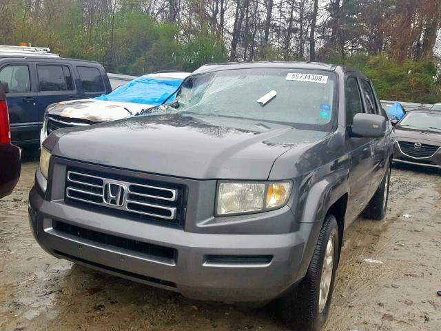 2HJYK16597H528997 - 2007 HONDA RIDGELINE GRAY photo 2