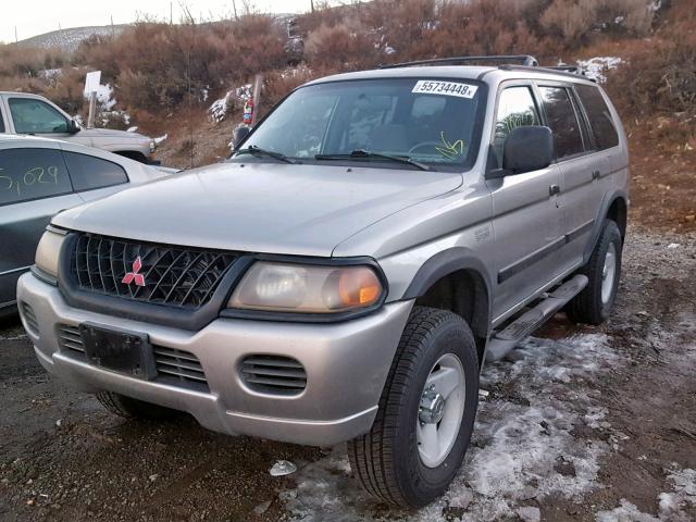 JA4MT31H6YP064474 - 2000 MITSUBISHI MONTERO SP GRAY photo 2