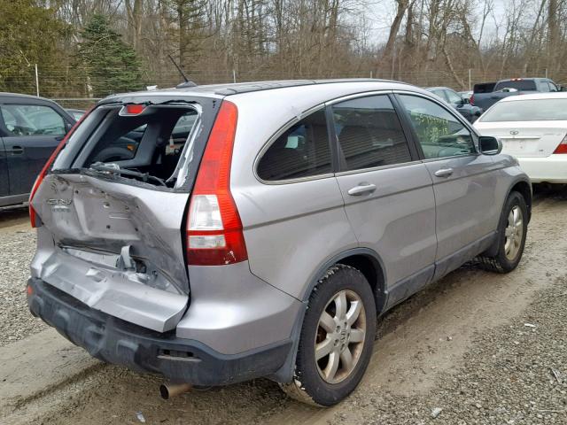 JHLRE48747C021690 - 2007 HONDA CR-V EXL SILVER photo 4