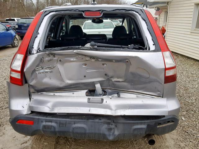 JHLRE48747C021690 - 2007 HONDA CR-V EXL SILVER photo 9