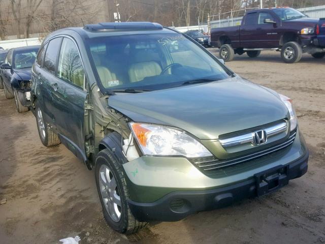 5J6RE38768L009530 - 2008 HONDA CR-V EXL GREEN photo 1