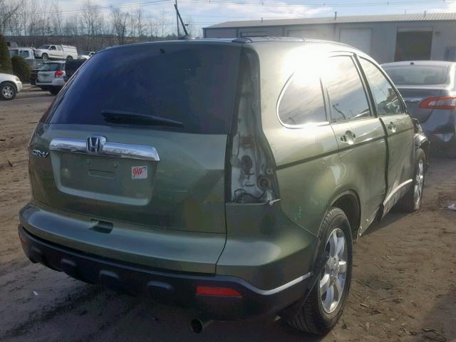 5J6RE38768L009530 - 2008 HONDA CR-V EXL GREEN photo 4