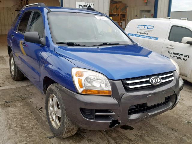 KNDJF724177326936 - 2007 KIA SPORTAGE L BLUE photo 1