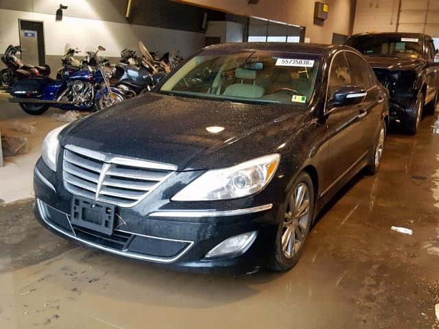 KMHGC4DF0CU154728 - 2012 HYUNDAI GENESIS 4. BLACK photo 2