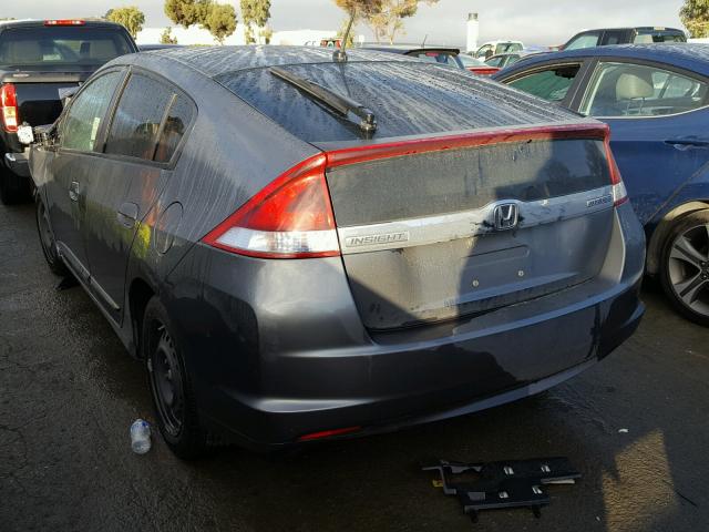 JHMZE2H57CS003599 - 2012 HONDA INSIGHT LX GRAY photo 3