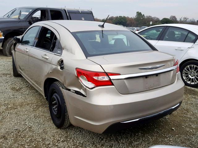 1C3CCBABXEN143410 - 2014 CHRYSLER 200 LX GOLD photo 3