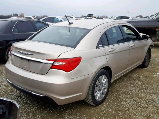 1C3CCBABXEN143410 - 2014 CHRYSLER 200 LX GOLD photo 4