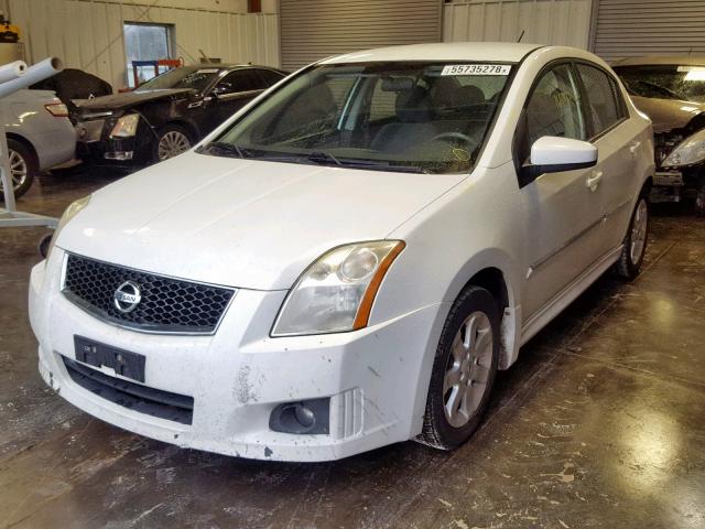 3N1A86AP6AL698988 - 2010 NISSAN SENTRA 2.0 WHITE photo 2