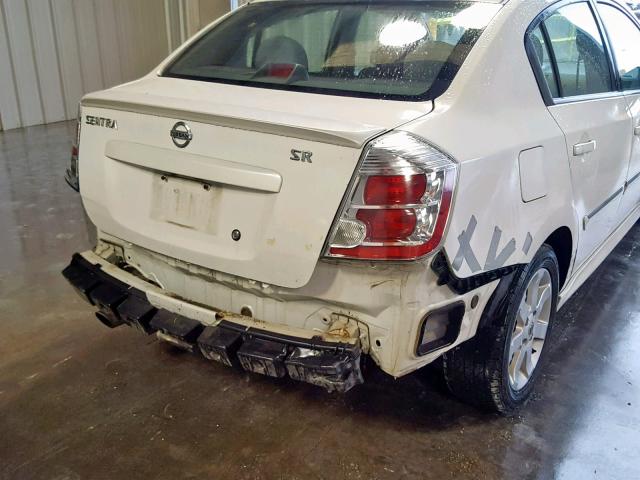 3N1A86AP6AL698988 - 2010 NISSAN SENTRA 2.0 WHITE photo 9