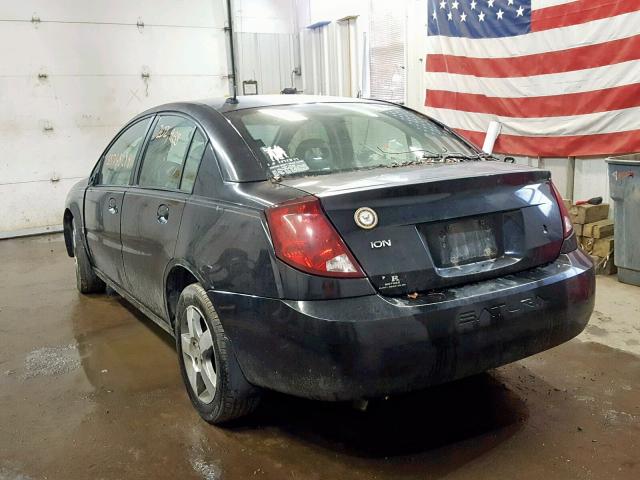 1G8AL58F27Z189350 - 2007 SATURN ION LEVEL BLACK photo 3
