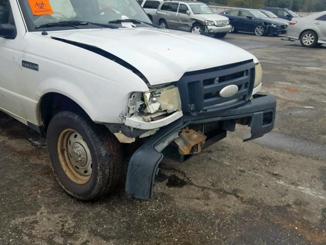 1FTYR10E36PA64978 - 2006 FORD RANGER WHITE photo 9