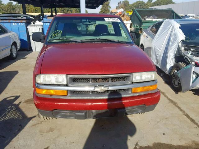 1GCCS145728124760 - 2002 CHEVROLET S-10 PU RED photo 9