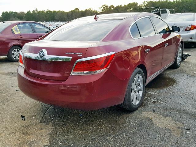 1G4GC5EG5AF218292 - 2010 BUICK LACROSSE C RED photo 4