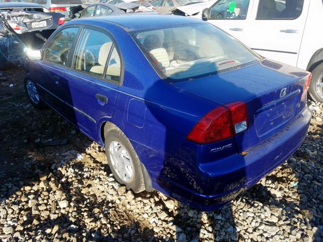 1HGES16365L005945 - 2005 HONDA CIVIC DX VP  foto 3