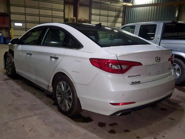 5NPE34AF3GH289928 - 2016 HYUNDAI SONATA SPO WHITE photo 3