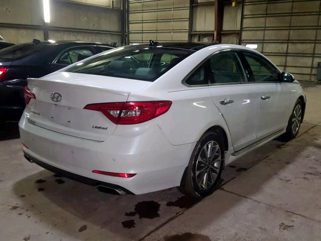 5NPE34AF3GH289928 - 2016 HYUNDAI SONATA SPO WHITE photo 4