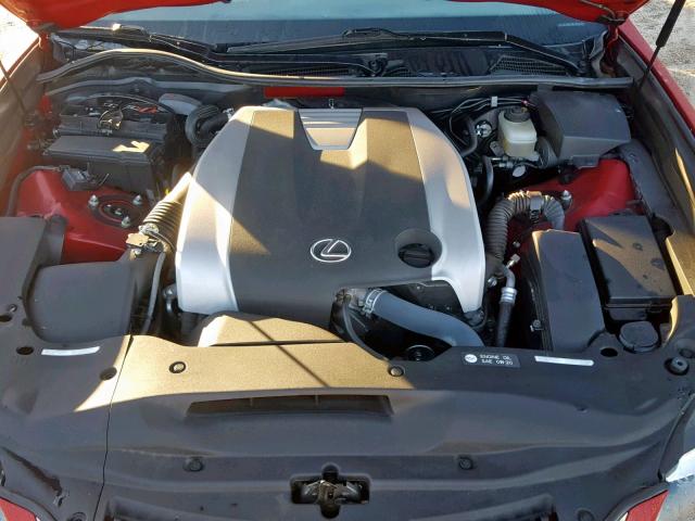 JTHBE1BL6D5004293 - 2013 LEXUS GS 350 RED photo 7