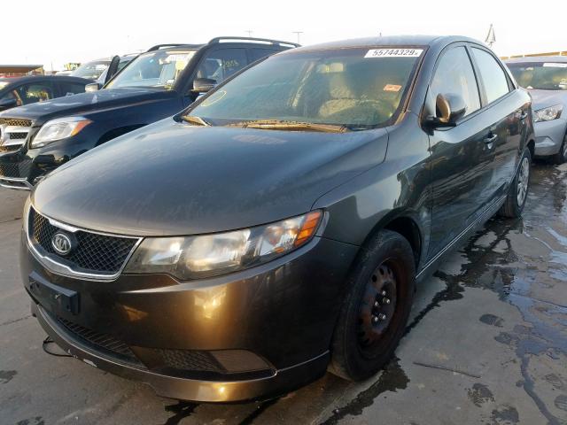 KNAFU4A20A5843686 - 2010 KIA FORTE EX CHARCOAL photo 2