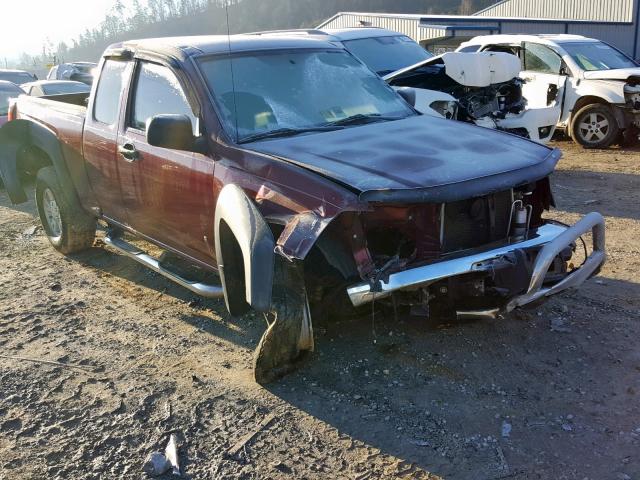 1GCDT19E078196420 - 2007 CHEVROLET COLORADO MAROON photo 1