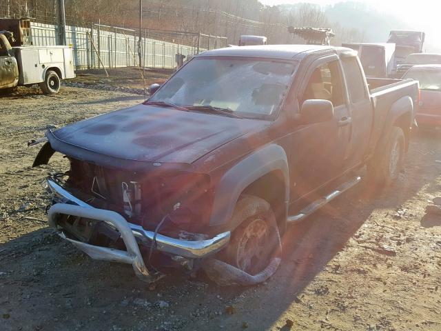 1GCDT19E078196420 - 2007 CHEVROLET COLORADO MAROON photo 2