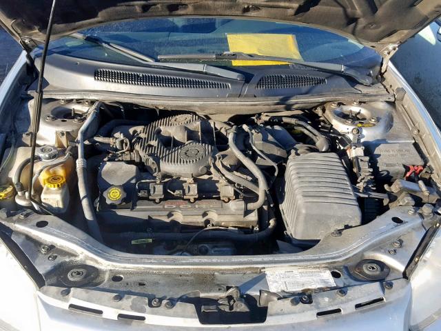 1C3EL56RX2N249576 - 2002 CHRYSLER SEBRING LX SILVER photo 7