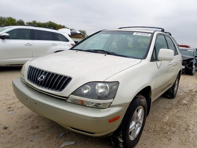 JT6GF10U4X0041979 - 1999 LEXUS RX 300 WHITE photo 2