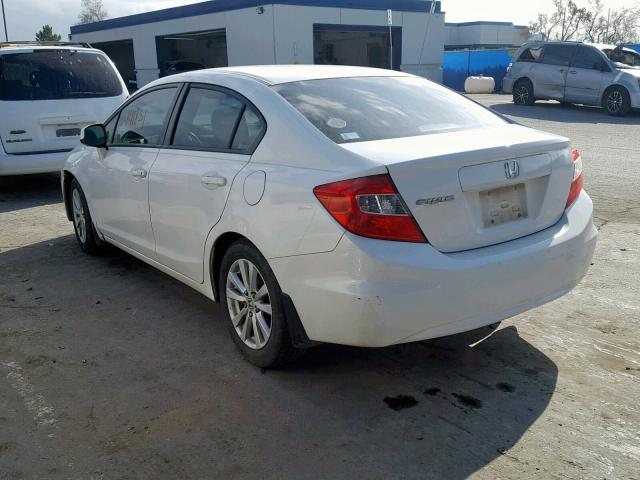 2HGFB2F98CH532281 - 2012 HONDA CIVIC EXL WHITE photo 3