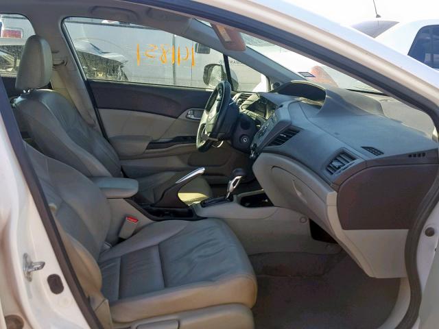 2HGFB2F98CH532281 - 2012 HONDA CIVIC EXL WHITE photo 5