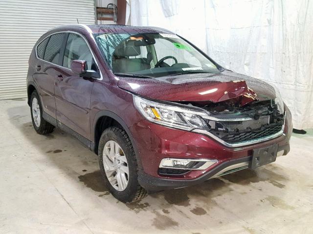 2HKRM4H7XFH638529 - 2015 HONDA CR-V EXL BURGUNDY photo 1