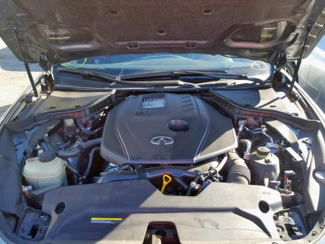 JN1CV7EK9HM110991 - 2017 INFINITI Q60 BASE GRAY photo 7