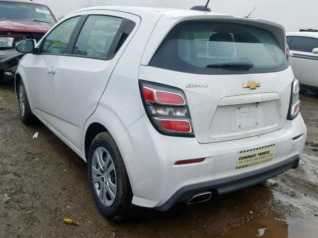 1G1JG6SHXH4156565 - 2017 CHEVROLET SONIC WHITE photo 3