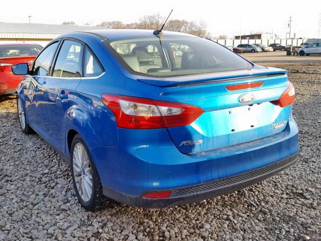 1FADP3J25EL124680 - 2014 FORD FOCUS TITA BLUE photo 3