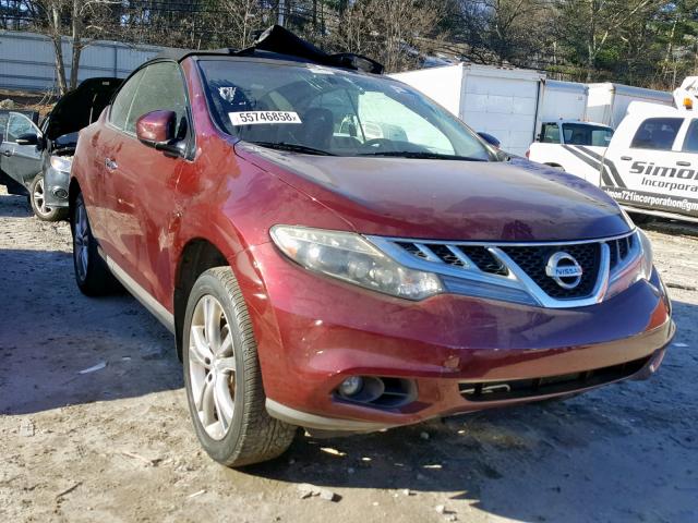 JN8AZ1FY6BW000134 - 2011 NISSAN MURANO CRO BURGUNDY photo 1