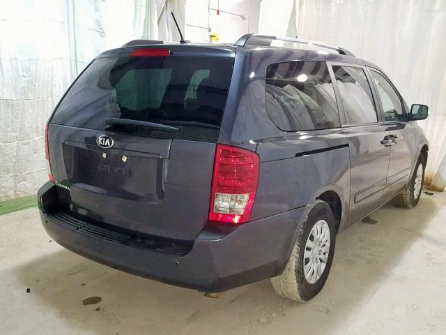 KNDMG4C73E6564680 - 2014 KIA SEDONA LX GRAY photo 4