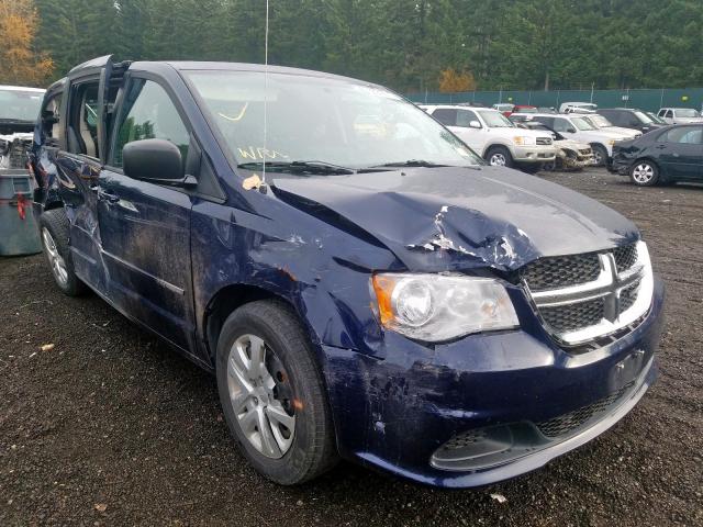 2C4RDGBG6GR101753 - 2016 DODGE GRAND CARA BLUE photo 1