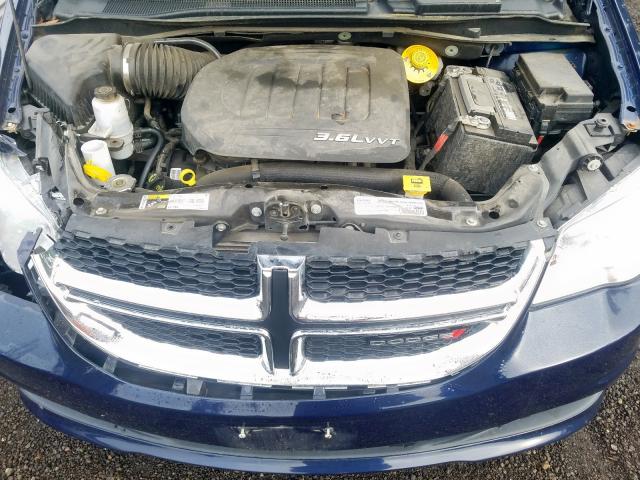 2C4RDGBG6GR101753 - 2016 DODGE GRAND CARA BLUE photo 7