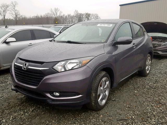 3CZRU5H56GM727900 - 2016 HONDA HR-V EX GRAY photo 2