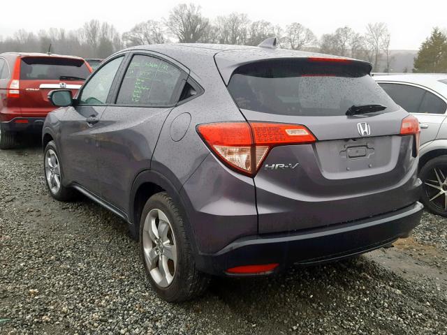 3CZRU5H56GM727900 - 2016 HONDA HR-V EX GRAY photo 3