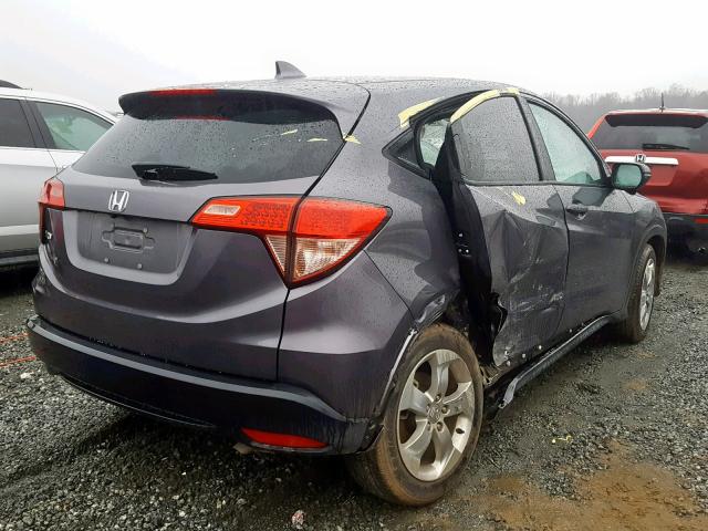 3CZRU5H56GM727900 - 2016 HONDA HR-V EX GRAY photo 4