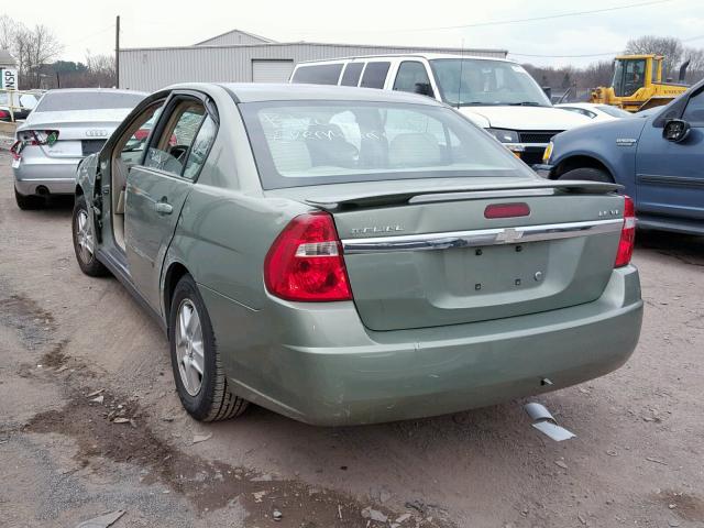 1G1ZT54845F105519 - 2005 CHEVROLET MALIBU LS 绿色 照片 3