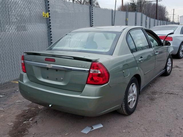 1G1ZT54845F105519 - 2005 CHEVROLET MALIBU LS 绿色 照片 4