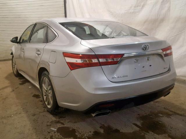 4T1BK1EBXDU018759 - 2013 TOYOTA AVALON BAS SILVER photo 3