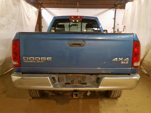 3D7KU26D04G116065 - 2004 DODGE RAM 2500 S BLUE photo 6