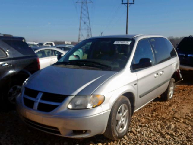 1D4GP45R65B252861 - 2005 DODGE CARAVAN SX SILVER photo 2