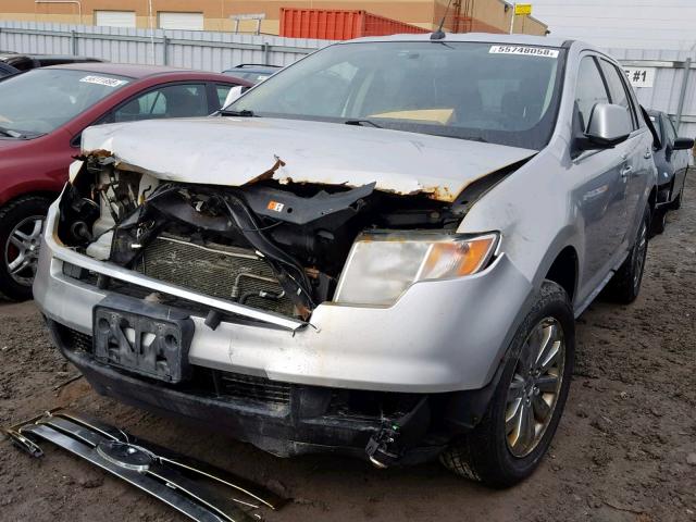 2FMDK4KC9ABA14890 - 2010 FORD EDGE LIMIT SILVER photo 2