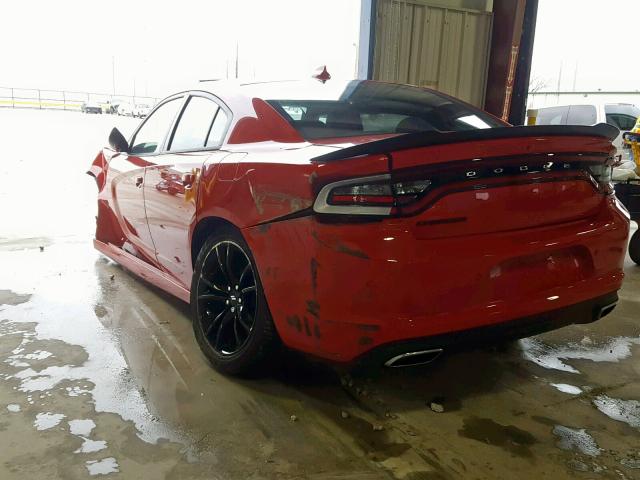 2C3CDXHG4JH277473 - 2018 DODGE CHARGER SX RED photo 3