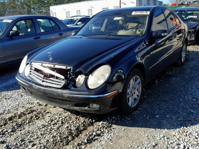 WDBUF65J03A158422 - 2003 MERCEDES-BENZ E 320 BLACK photo 2