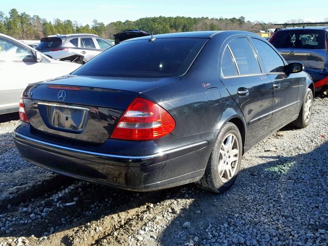 WDBUF65J03A158422 - 2003 MERCEDES-BENZ E 320 BLACK photo 4