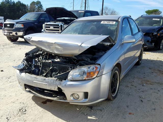 KNAFE121675002045 - 2007 KIA SPECTRA EX SILVER photo 2