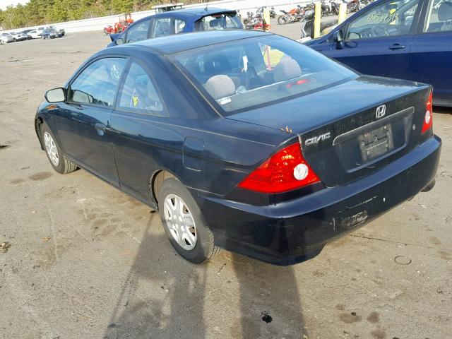 1HGEM21154L027293 - 2004 HONDA CIVIC DX V BLACK photo 3